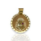 Saint Barbara Medallion Pendant - 10K Yellow Gold