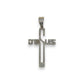 Cross Pendant - 10K Two Tone