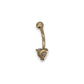 Belly Piercing - 14K Yellow Gold