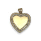 Heart Custom Picture Pendant - 10K Yellow Gold