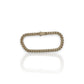 Pave Link Cz Bracelet - 10K Yellow Gold