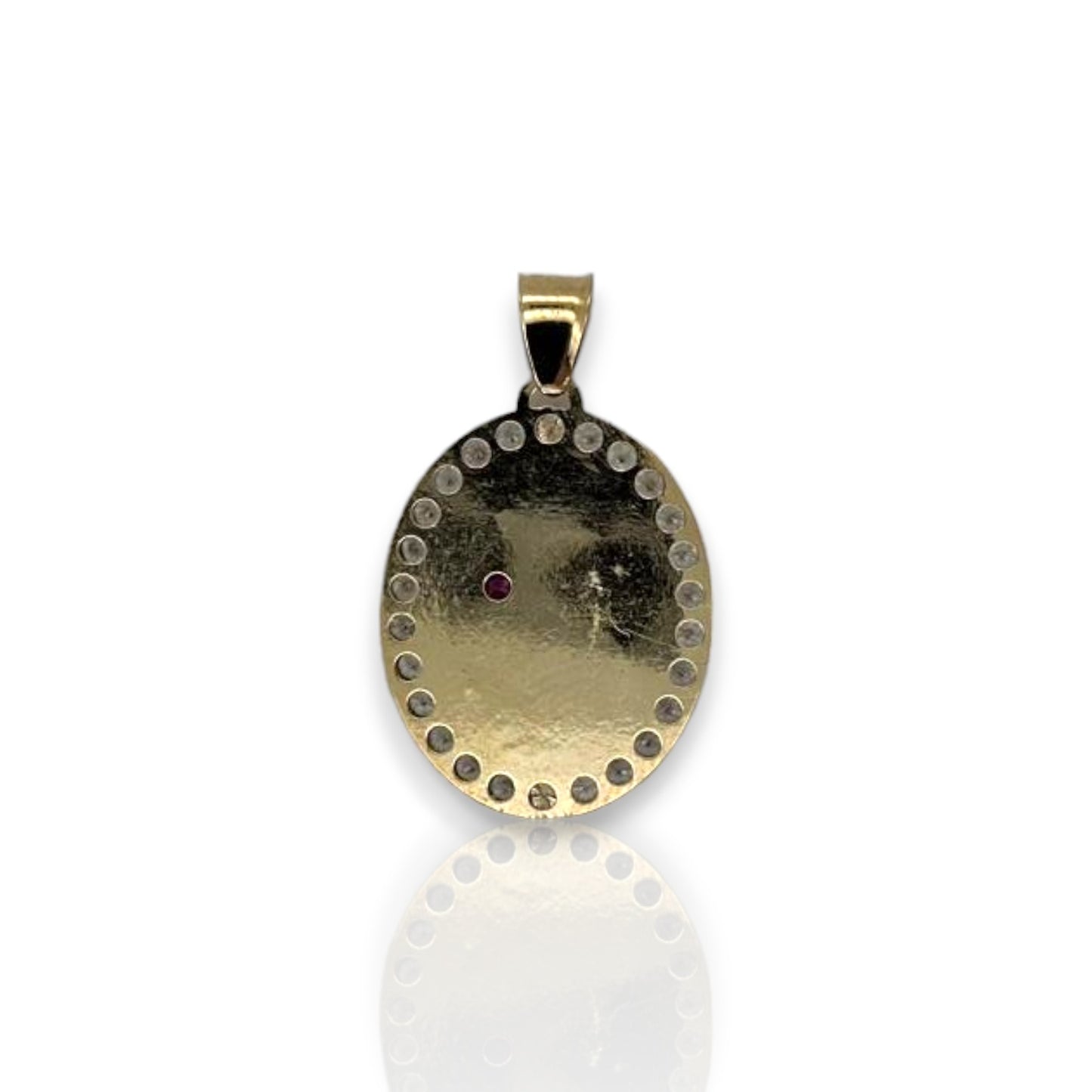 Medallion Virgin Mary - 10K Yellow Gold