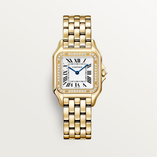 Cartier Panthère de Cartier WJPN0085 - Medium model Yellow gold, Silvered Dial, Yellow gold bracelet