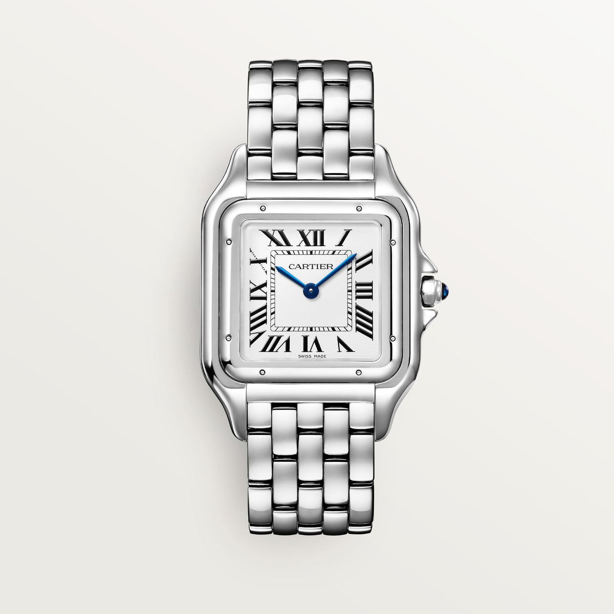 Cartier Panthère de Cartier WSPN0016 - Large model Steel, Silvered Dial, Steel bracelet