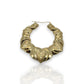 Hoop Heart Earrings - 10K Yellow Gold