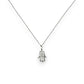 Hamsa Diamond Pendant With Cable Chain - 14K White Gold