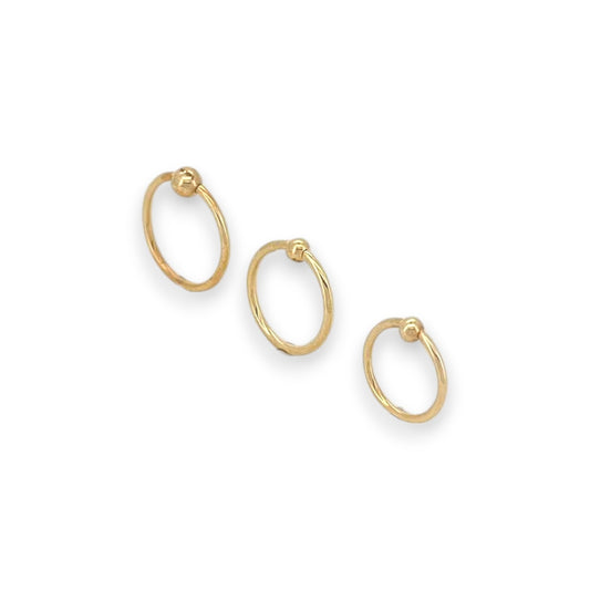 Nose Ring - 14K Yellow Gold