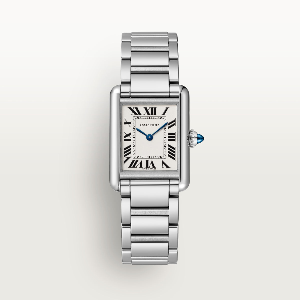 Cartier Tank Must de Cartier WSTA0107 - Small model Steel, Silvered Dial, Interchangeable steel bracelet