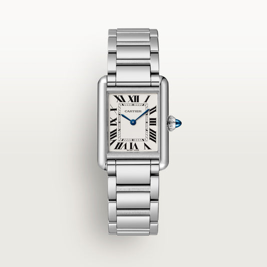 Cartier Tank Must de Cartier WSTA0107 - Small model Steel, Silvered Dial, Interchangeable steel bracelet