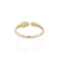 Infinity Ring CZ - 10K Yellow Gold