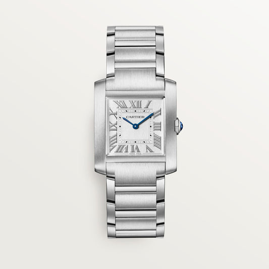 Cartier Tank Française WSTA0105 - Medium model Steel, Silvered Dial, Steel bracelet