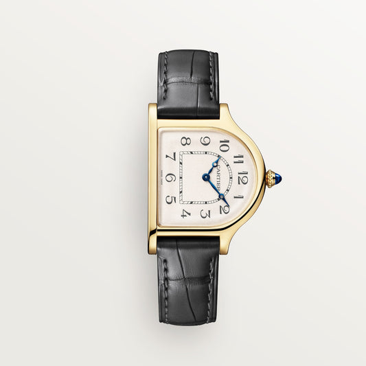 Cartier Cloche de Cartier WHCC0008 - 18K yellow gold, Gold-colored grained Dial, Dark gray alligator leather strap