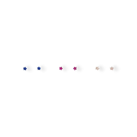 Tiny Star CZ Stud Earrings - 10K Yellow Gold (Copy)