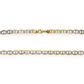 Mariner Link Chain Necklace - 10K Yellow Pave Gold - Solid