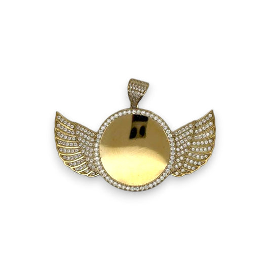 Angel Wings Custom Made Picture - 10K Yellow Gold