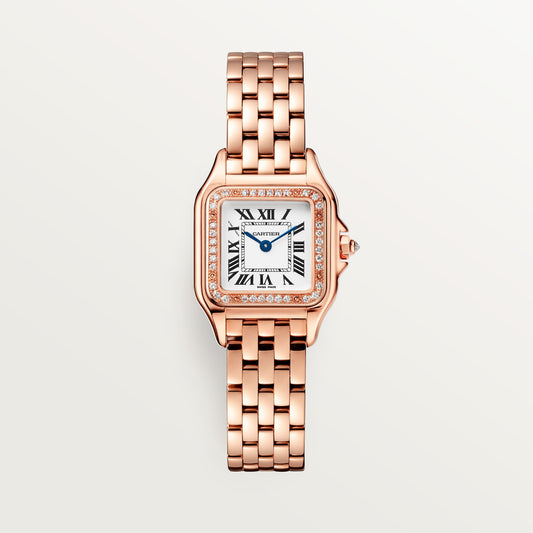 Cartier Panthère de Cartier WJPN0087 - Small model Rose gold, Silvered Dial, Rose gold bracelet