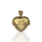 Heart "Melting" Cz Pendant - 14K Yellow Gold