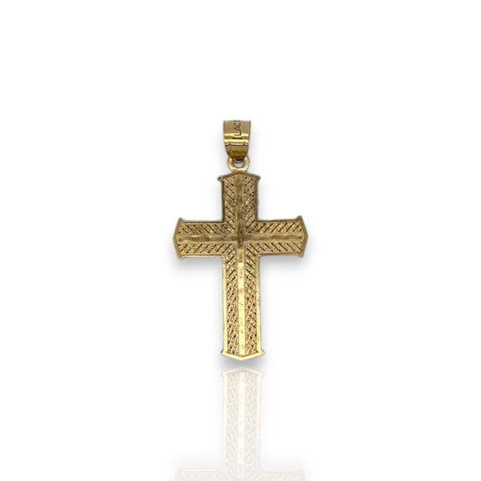 Jesus Cross Pendant - 10k Yellow Gold