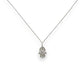 Hamsa Diamond Pendant With Cable Chain - 14K White Gold