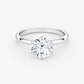 14K Round Solitaire — 6 Prong
