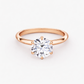 14K Round Solitaire — 6 Prong