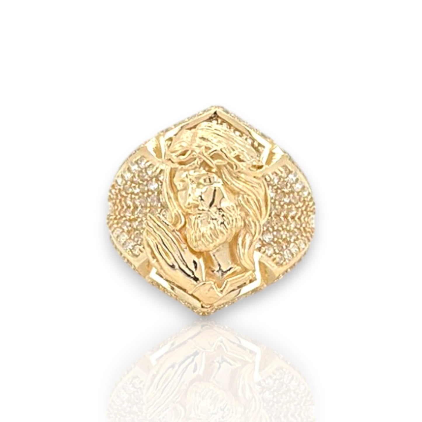 Jesus Ring - 14K Yellow Gold