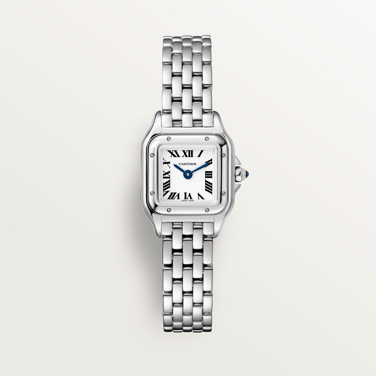 Cartier Panthère de Cartier WSPN0012 - Mini model Steel, Silver Dial, Steel bracelet