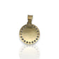 Medallion Swallow CZ - 10K Yellow Gold