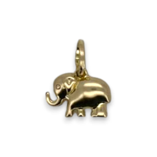 Elephant Pendant - 14K Yellow Gold