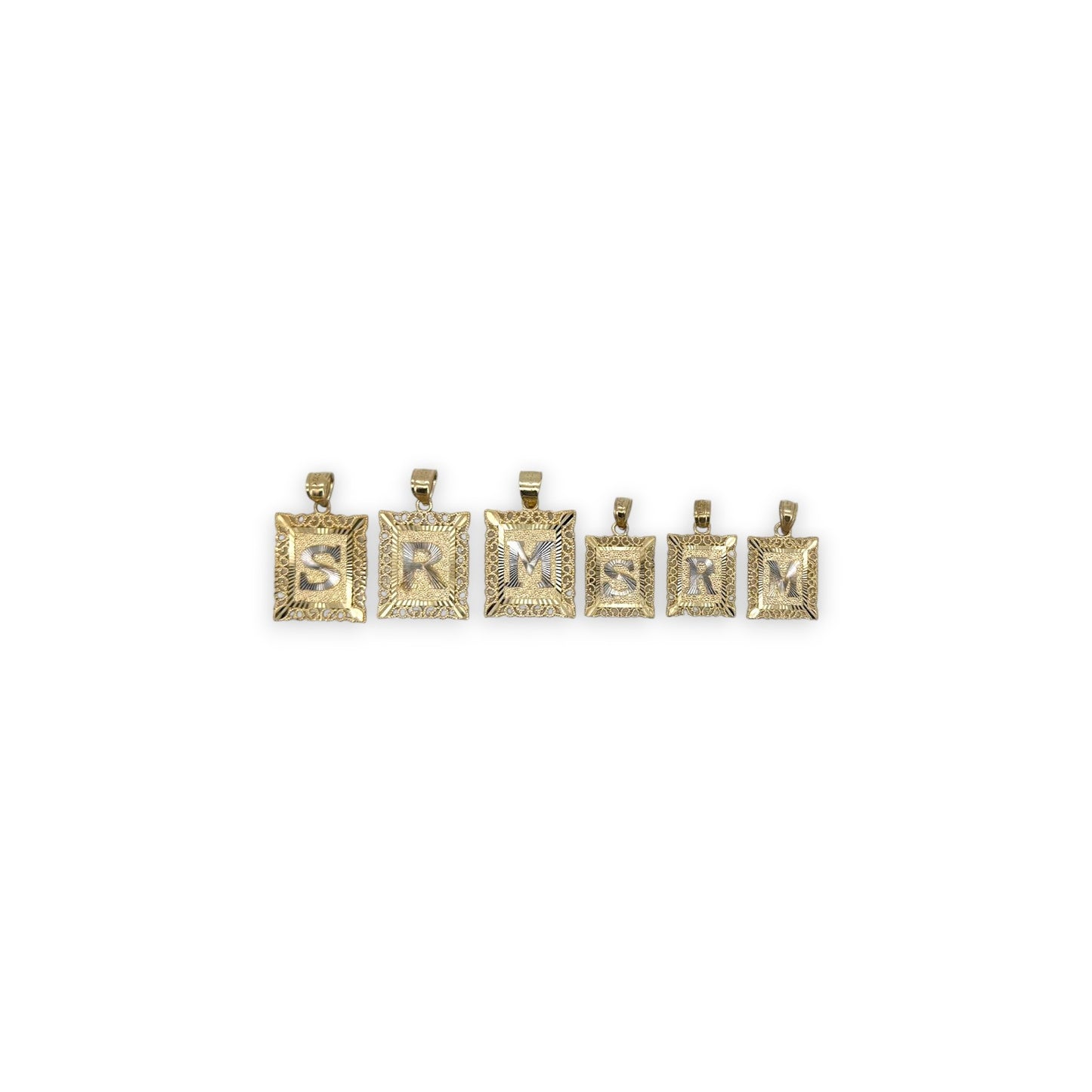 Initials Pendant - 10K Yellow Gold