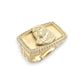 Jesus Rectangle Ring - 10K Yellow Gold