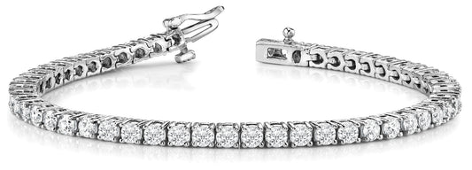 10 Ct TW Round Lab Grown Diamond Tennis Bracelet 14k White Gold (D/F-VS)