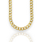 Curb Cuban Link Chain Necklace 10K Yellow Gold - Hollow