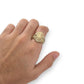 Jesus CZ Ring - 10K Yellow Gold