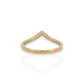 Crown Ring CZ - 10K Yellow Gold