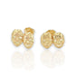 Theater Mask Earrings  - 10k Yellow Gold