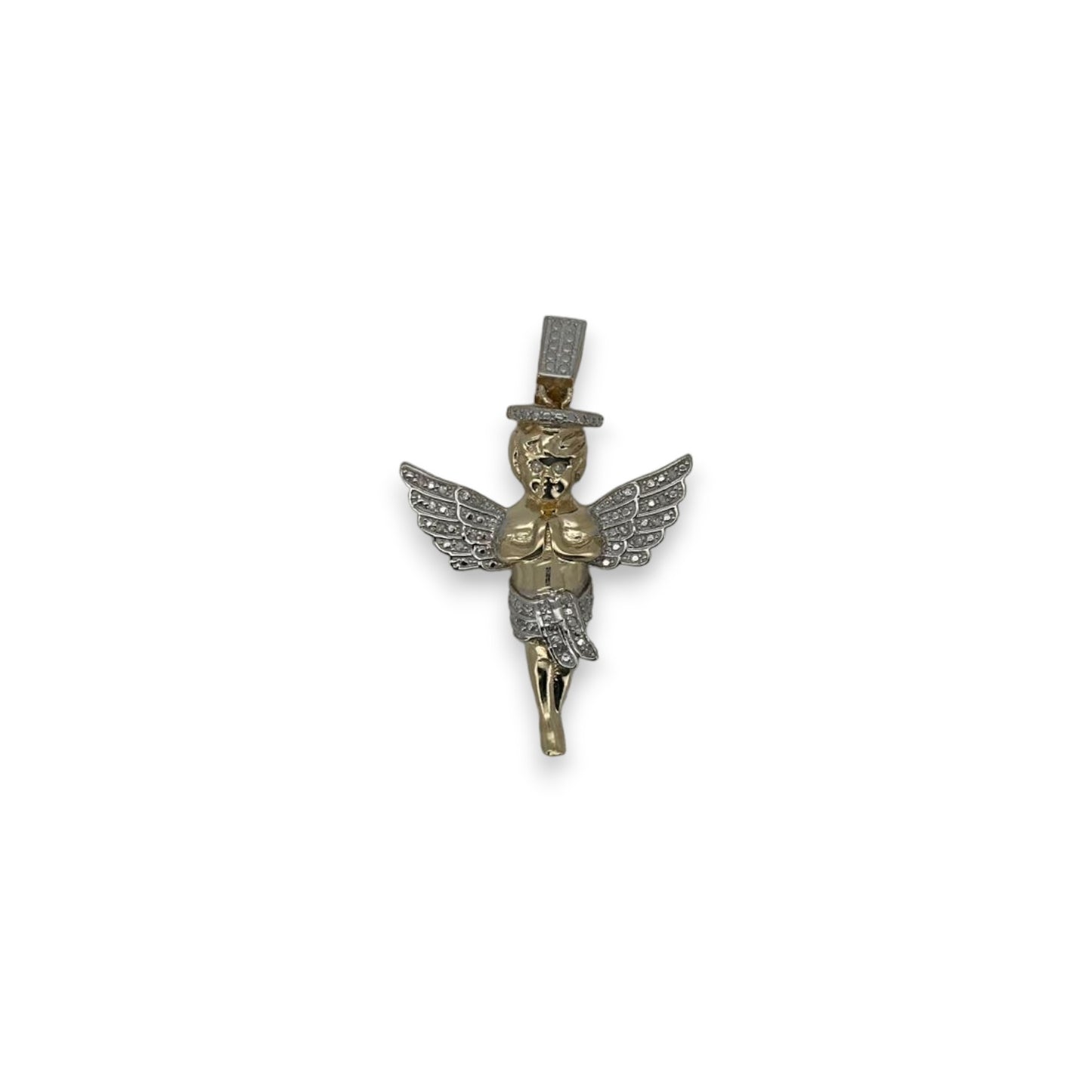 Angel Pendant - 10K Two Tone