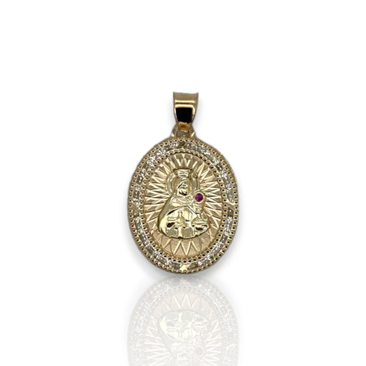 Medallion Virgin Mary - 10K Yellow Gold