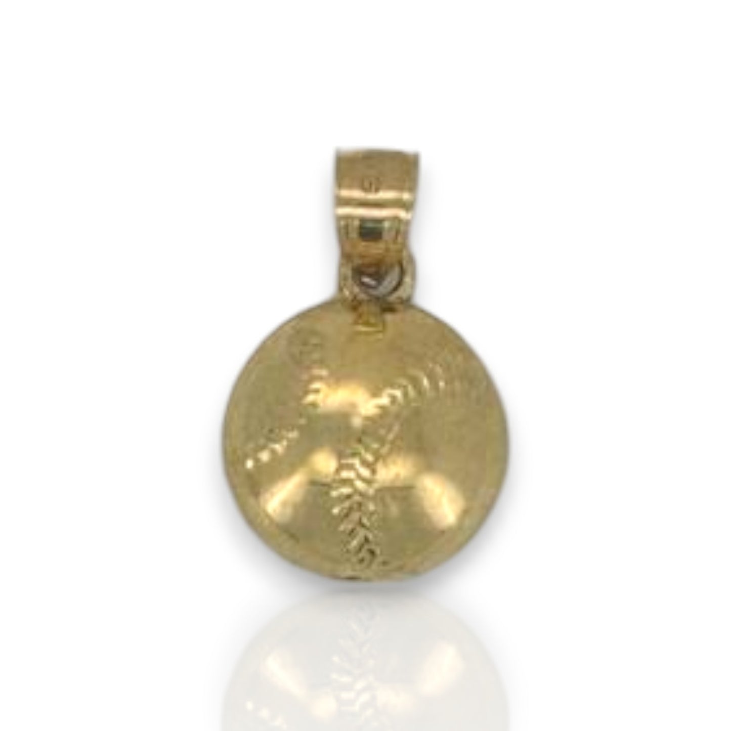 Baseball Pendant - 10K Yellow Gold