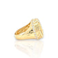 Allah CZ Ring - 14K Yellow Gold