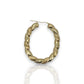 Hoop Round Twisted Earrings - 10K Yellow Gold