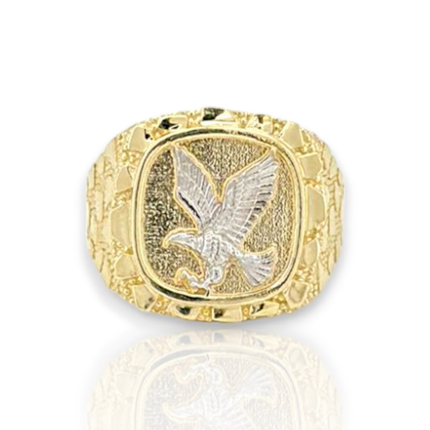 Eagle Nugget Ring - 10k Yellow Gold