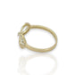 Gold CZ Infinity Ring - 10K Yellow Gold