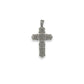 Cross Pendant - 10K Two Tone