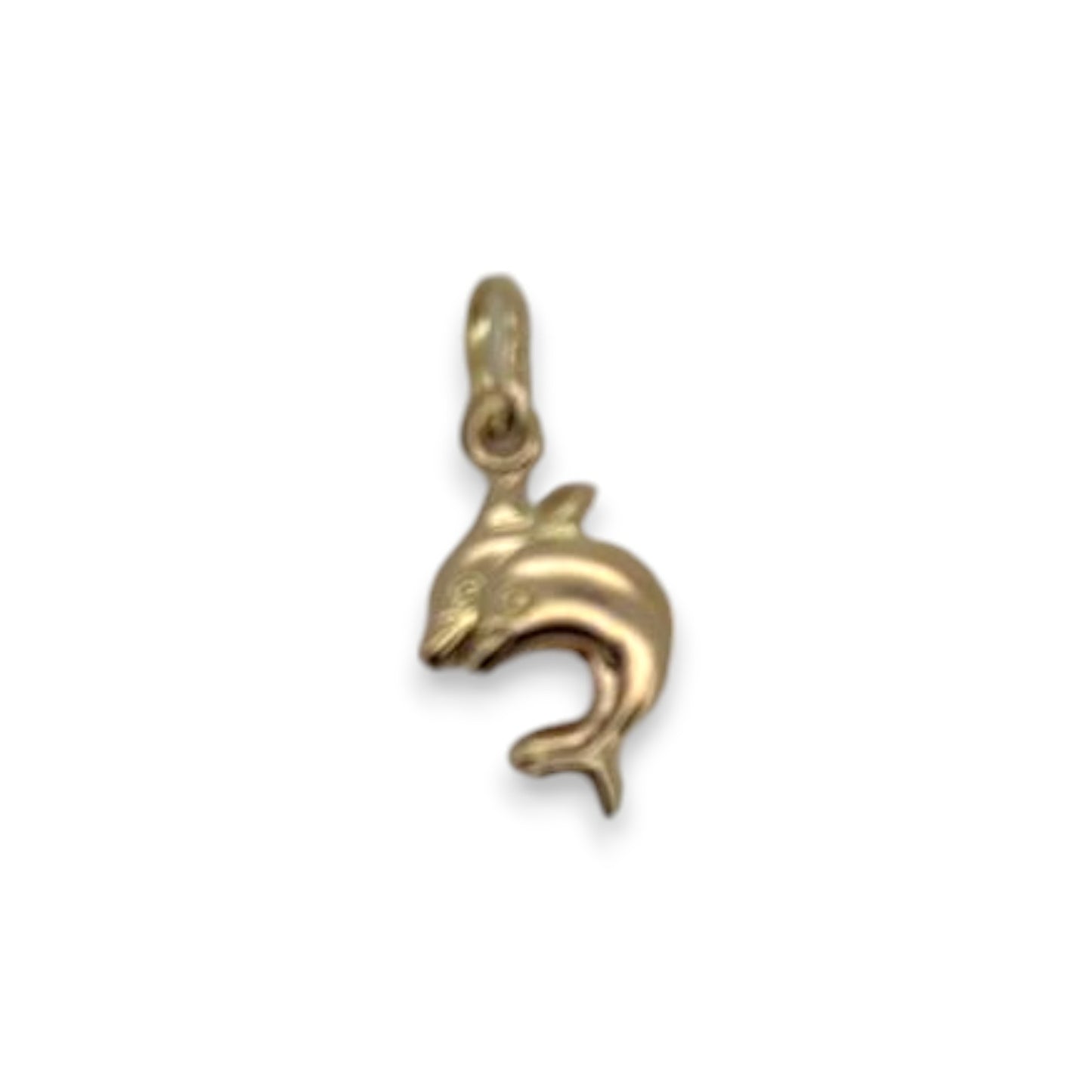 Dolphin Pendant - 14K Yellow Gold