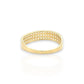 Wave Ring CZ - 10K Yellow Gold