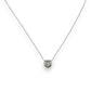 Heart Diamond Pendant With Cable Chain - 14K White Gold