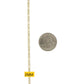 Collar de cadena de eslabones Figaro - Oro amarillo de 10 quilates - Hueco