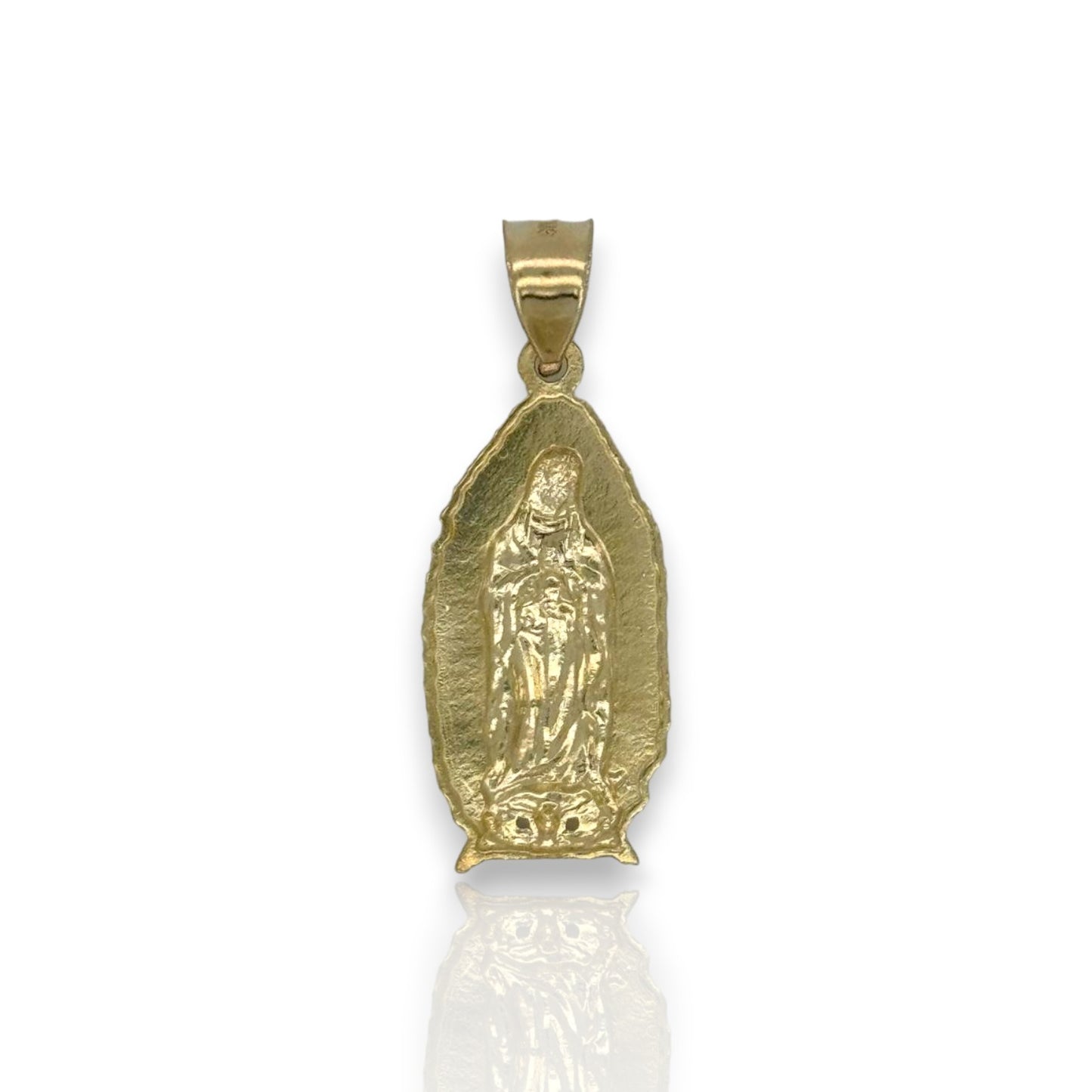 Virgin Guadalupe Pendant - 10K Yellow Gold