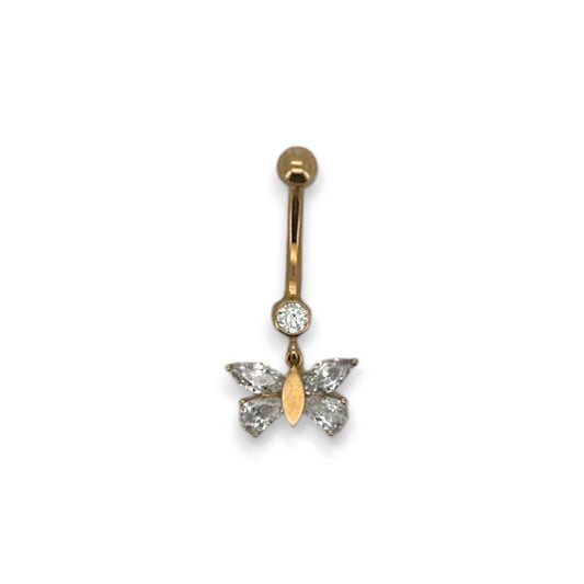 Belly Piercing - 14K Yellow Gold